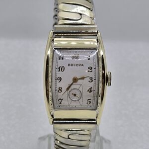 Vintage Men's 1941 Bulova Commodore "C" 10K Gold (RGP) w/ Vtg. 10K Gold Band RGF